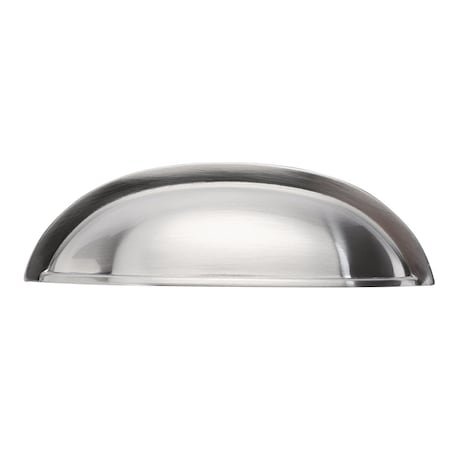Hickory Hardware Cup Pull 3 Inch Center to Center P3077-SN